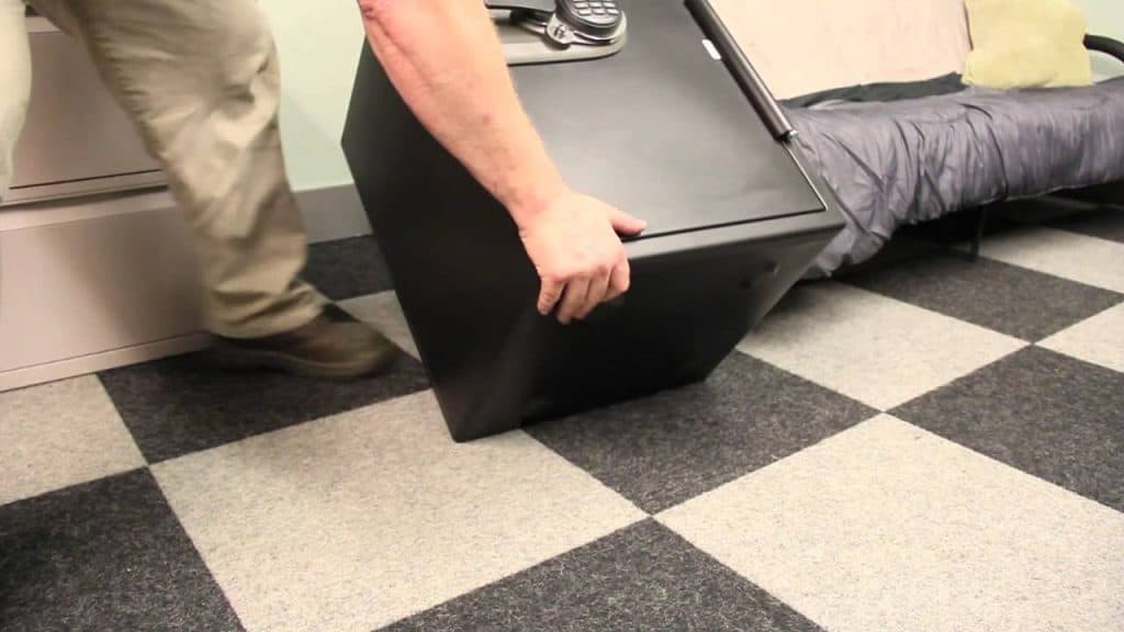 how to bolt down a safe to a wood floor